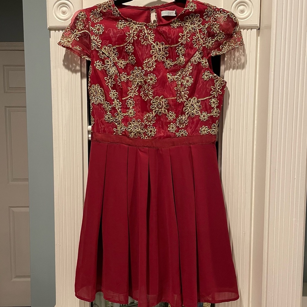 Berry pink dress (NOT RED)